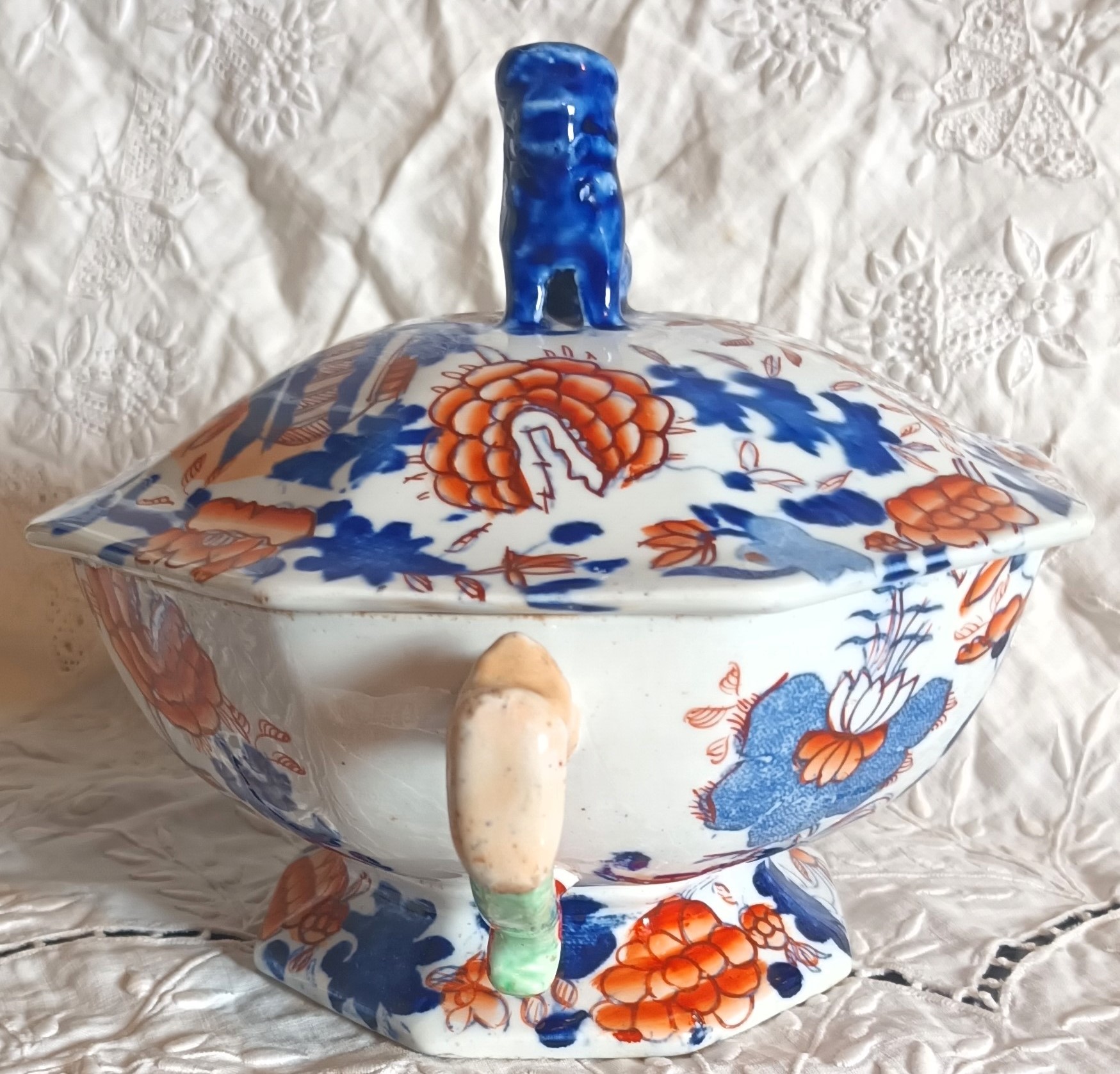 Antique English Georgian Mason’s Ironstone Tureen and Cover Antique Ceramics 6